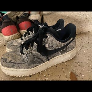 Nike marble air forces